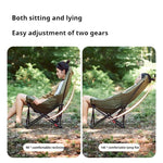 Chaise de camping pliante Naturehike avec dossier haut et assise en forme de lune
