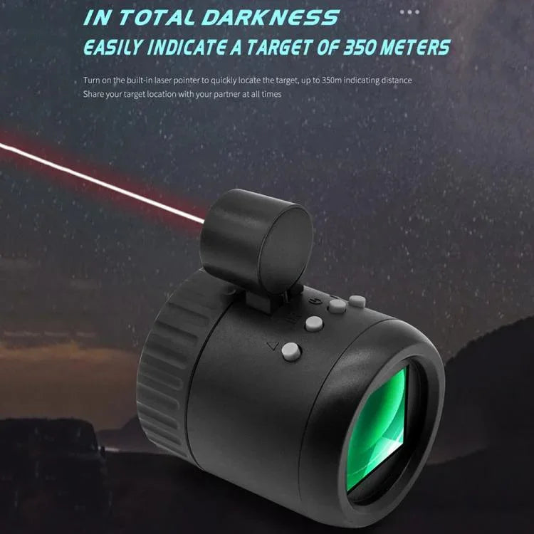 Monoculaire de vision nocturne extérieur 1-10X 350m Dispositif de vision nocturne Télescope HD 1080P