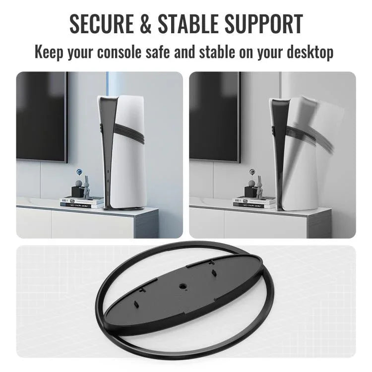 Support vertical de bureau antidérapant pour consoles de jeux PS5 / PS5 Slim / PS5 Pro