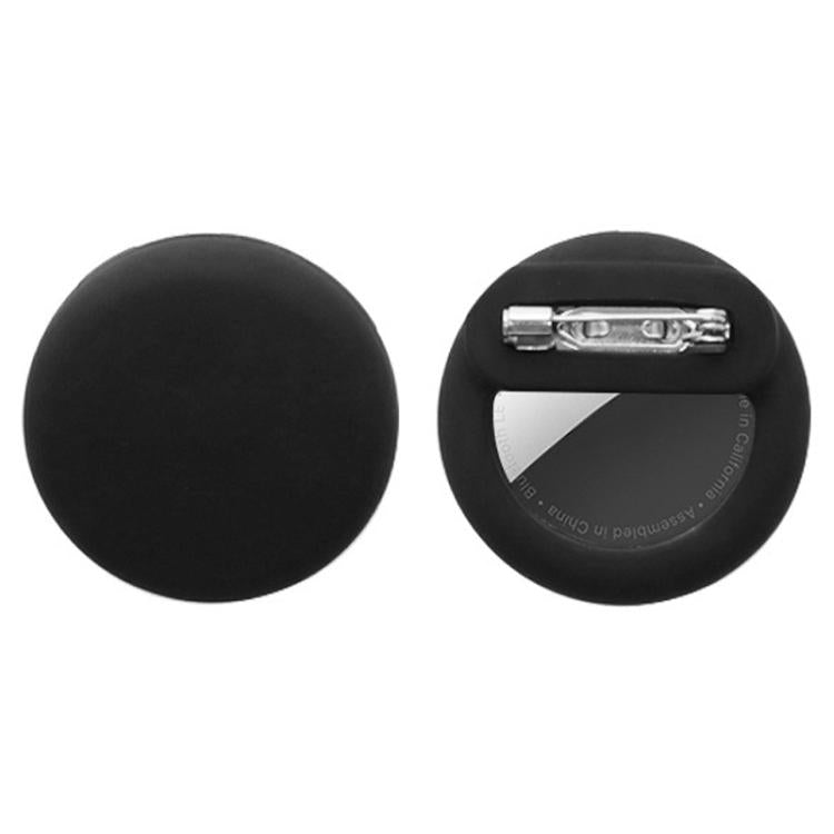 Pour AirTag 2e génération / AirTag 1re génération Housse ronde en silicone avec épingles de sûreté dissimulées à l'intérieur des vêtements et chaussures