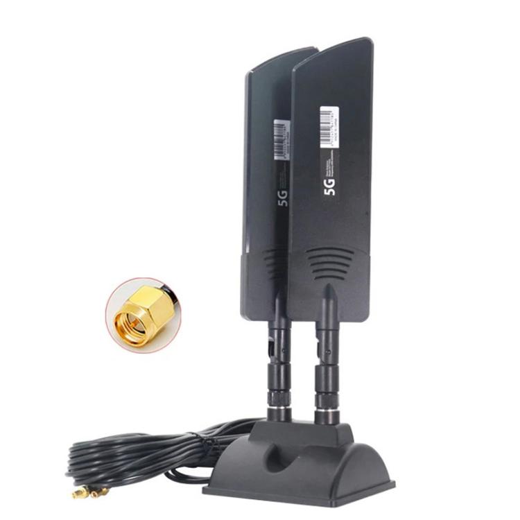 Antenne externe routeur 5G 42 dBi pour extérieur portée longue booster de signal WiFi, SMA mâle noir, TS9 noir, SMA mâle blanc, TS9 blanc