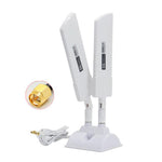 Antenne externe routeur 5G 42 dBi pour extérieur portée longue booster de signal WiFi, SMA mâle noir, TS9 noir, SMA mâle blanc, TS9 blanc