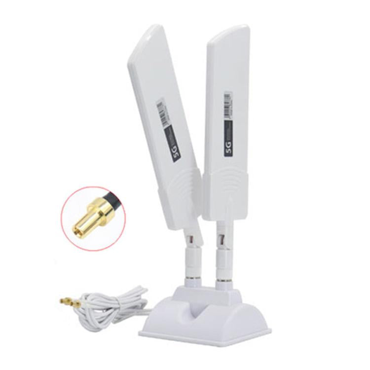 Antenne externe routeur 5G 42 dBi pour extérieur portée longue booster de signal WiFi, SMA mâle noir, TS9 noir, SMA mâle blanc, TS9 blanc