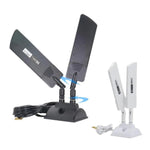 Antenne externe routeur 5G 42 dBi pour extérieur portée longue booster de signal WiFi, SMA mâle noir, TS9 noir, SMA mâle blanc, TS9 blanc