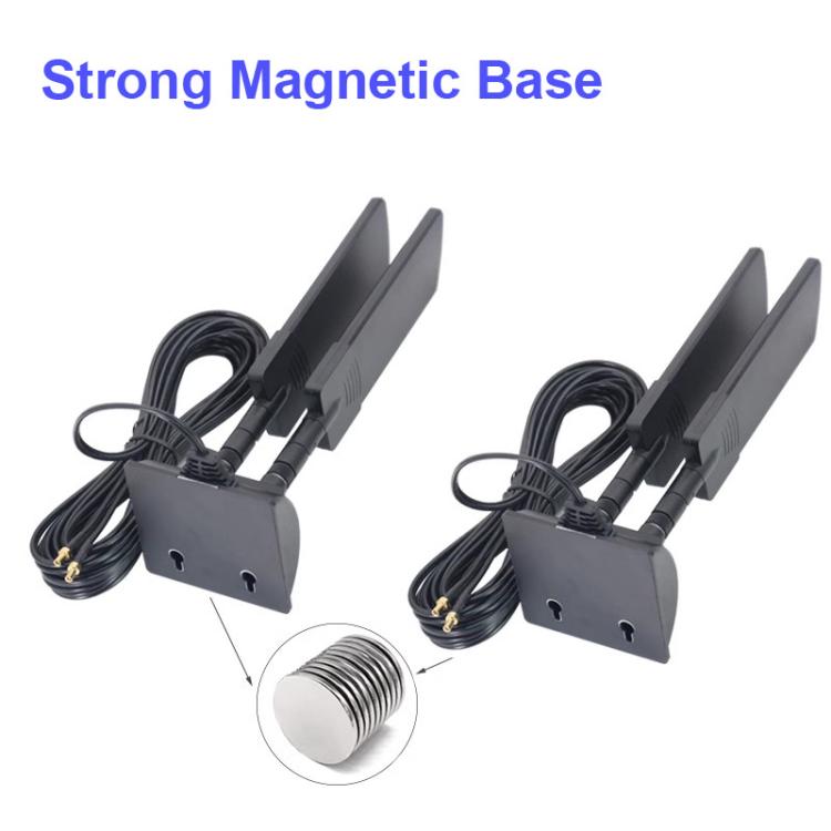 Antenne externe routeur 5G 42 dBi pour extérieur portée longue booster de signal WiFi, SMA mâle noir, TS9 noir, SMA mâle blanc, TS9 blanc