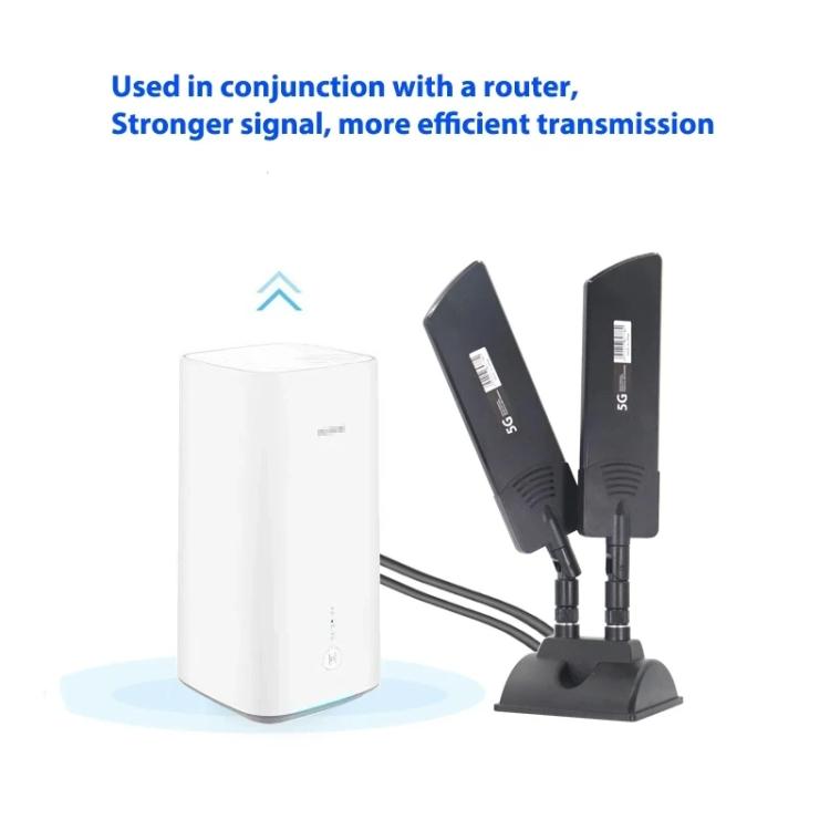 Antenne externe routeur 5G 42 dBi pour extérieur portée longue booster de signal WiFi, SMA mâle noir, TS9 noir, SMA mâle blanc, TS9 blanc
