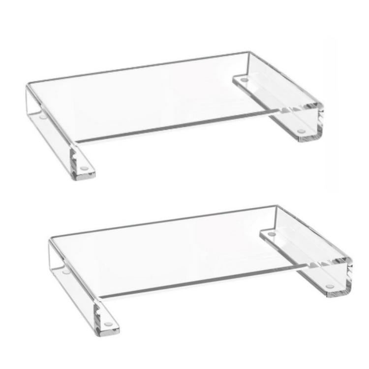 Meuble de rangement pour coiffeuse avec base en acrylique, 1 pièce, 2 pièces