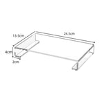 Meuble de rangement pour coiffeuse avec base en acrylique, 1 pièce, 2 pièces