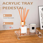 Meuble de rangement pour coiffeuse avec base en acrylique, 1 pièce, 2 pièces