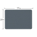 Grande natte de protection en silicone pour cuisinière, égouttoir de comptoir de cuisine, tapis anti-taches, 71 x 50 x 0,3 cm