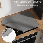 Grande natte de protection en silicone pour cuisinière, égouttoir de comptoir de cuisine, tapis anti-taches, 71 x 50 x 0,3 cm