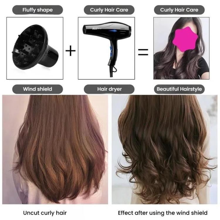 Sèche-cheveux Diffuseur Salon de coiffure Coiffure Sèche-cheveux Capuchon Bigoudi Grande hotte à vent