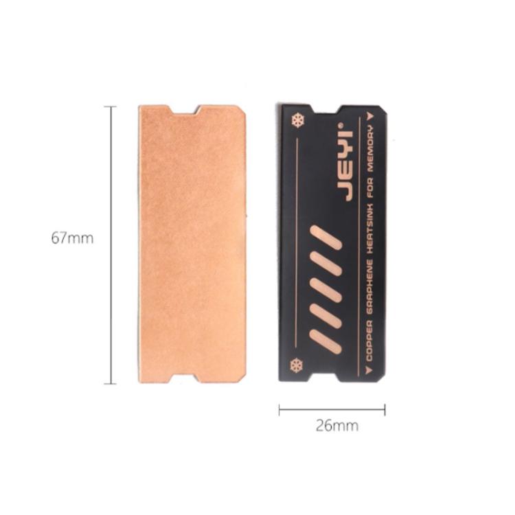 2 pcs/paquet Radiateur JEYI en cuivre pur et graphène pour ordinateur portable DDR5 DDR4 DDR3