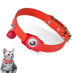 Pour AirTag 2e génération / AirTag 1re génération Étui de protection étanche pour traqueur, collier en cuir pour animaux de compagnie, collier anti-perte pour chat