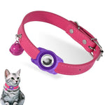 Pour AirTag 2e génération / AirTag 1re génération Étui de protection étanche pour traqueur, collier en cuir pour animaux de compagnie, collier anti-perte pour chat