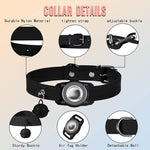 Pour AirTag 2e génération / AirTag 1re génération Étui de protection étanche pour traqueur, collier en cuir pour animaux de compagnie, collier anti-perte pour chat