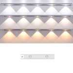 Barre lumineuse rechargeable à détecteur de mouvement pour armoire, avec télécommande, 20cm, 30cm, 40cm, 60cm, 80cm