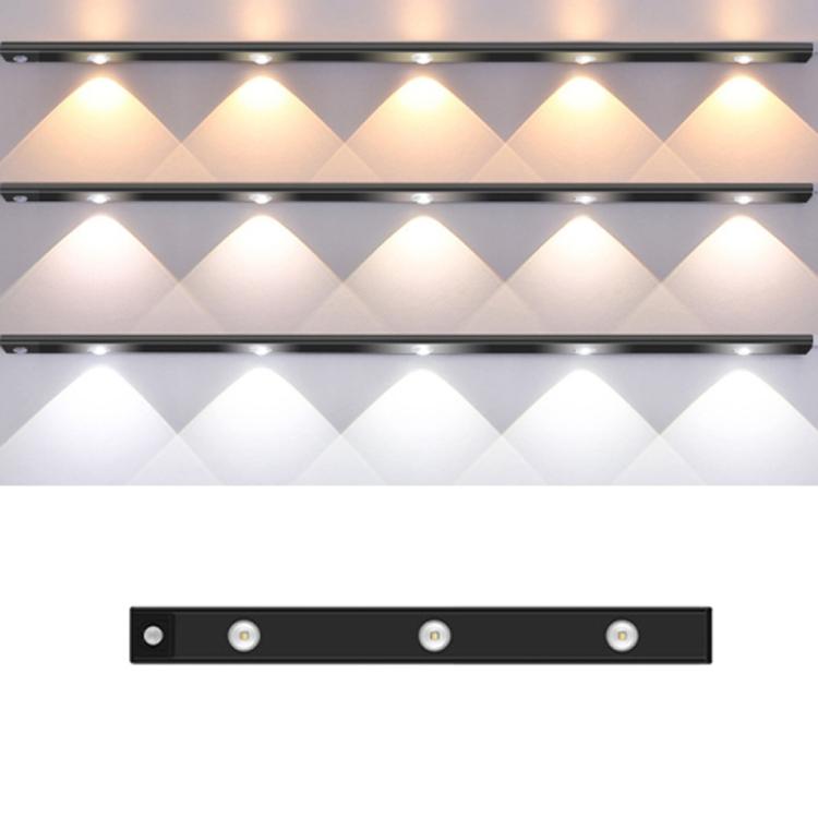 Barre lumineuse rechargeable à détecteur de mouvement pour armoire, avec télécommande, 20cm, 30cm, 40cm, 60cm, 80cm