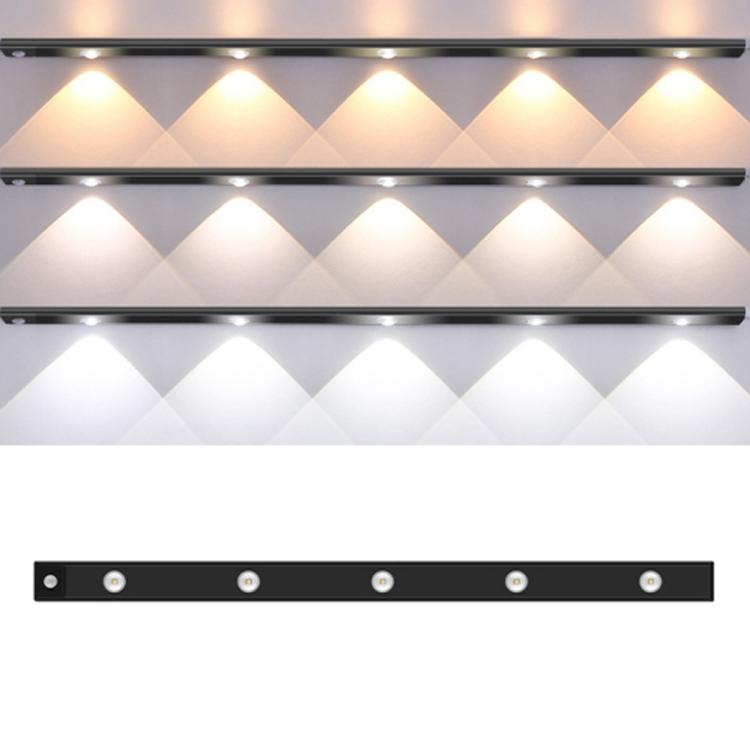 Barre lumineuse rechargeable à détecteur de mouvement pour armoire, avec télécommande, 20cm, 30cm, 40cm, 60cm, 80cm
