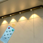Barre lumineuse rechargeable à détecteur de mouvement pour armoire, avec télécommande, 20cm, 30cm, 40cm, 60cm, 80cm