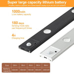 Barre lumineuse rechargeable à détecteur de mouvement pour armoire, avec télécommande, 20cm, 30cm, 40cm, 60cm, 80cm