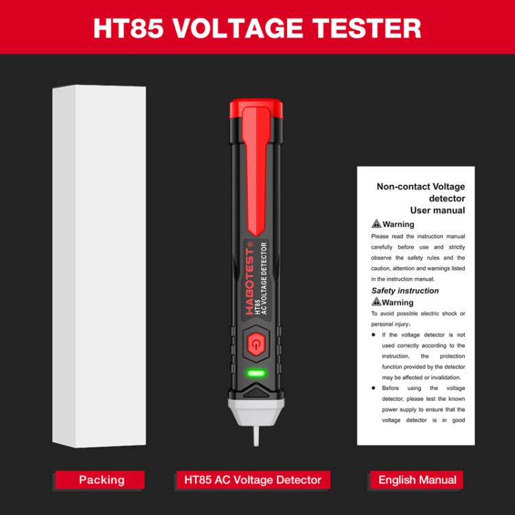 Testeur d'électricité sans contact HABOTEST HT85 détecteur de tension AC, HT85