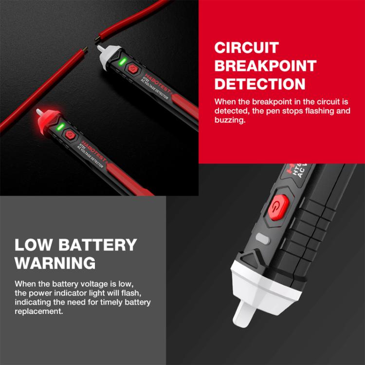 Testeur d'électricité sans contact HABOTEST HT85 détecteur de tension AC, HT85