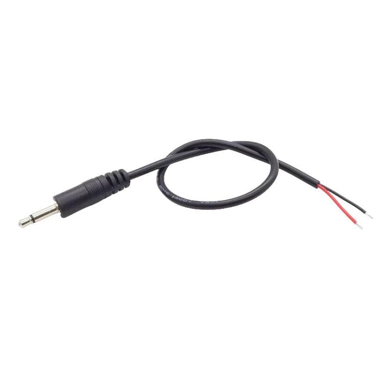 Câble mono 2 broches AUX tête simple câble audio haut-parleur cordon d'alimentation audio, longueur : 25 cm, mâle 2,5 mm, femelle 2,5 mm, mâle 3,5 mm, femelle 3,5 mm