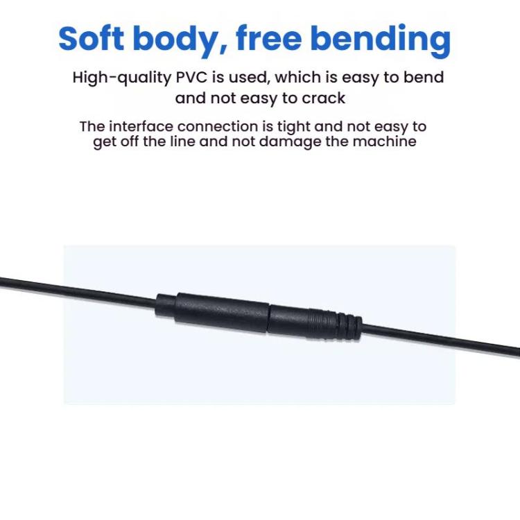 Câble mono 2 broches AUX tête simple câble audio haut-parleur cordon d'alimentation audio, longueur : 25 cm, mâle 2,5 mm, femelle 2,5 mm, mâle 3,5 mm, femelle 3,5 mm