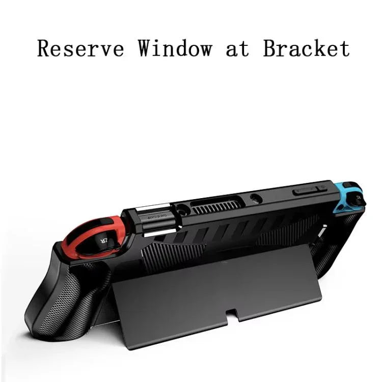 Coque de protection intégrée en TPU pour console OLED Switch avec 2 emplacements pour cartes de jeu