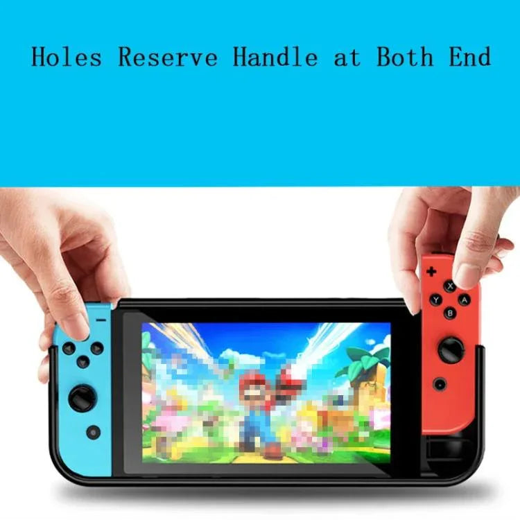 Coque de protection intégrée en TPU pour console OLED Switch avec 2 emplacements pour cartes de jeu