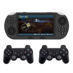 Console de jeu portable SF3000 avec écran IPS de 4,5 pouces, 64 Go de mémoire interne et 20 000 jeux intégrés, SF3000 avec 2 poignées