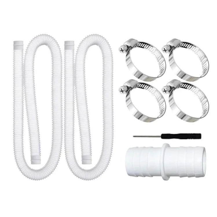 Tuyau de piscine 32mm + connecteur + tournevis pour Intex 300 GPH/530 GPH, tuyau blanc 1,5m, tuyau bleu 1,5m, tuyau bleu 1m, tuyau blanc 1m