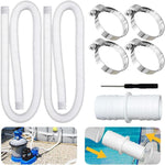 Tuyau de piscine 32mm + connecteur + tournevis pour Intex 300 GPH/530 GPH, tuyau blanc 1,5m, tuyau bleu 1,5m, tuyau bleu 1m, tuyau blanc 1m