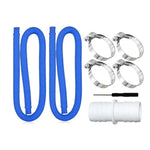 Tuyau de piscine 32mm + connecteur + tournevis pour Intex 300 GPH/530 GPH, tuyau blanc 1,5m, tuyau bleu 1,5m, tuyau bleu 1m, tuyau blanc 1m