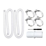 Tuyau de piscine 32mm + connecteur + tournevis pour Intex 300 GPH/530 GPH, tuyau blanc 1,5m, tuyau bleu 1,5m, tuyau bleu 1m, tuyau blanc 1m