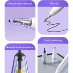 Pour Apple Pencil 2 / 1 Pointe élastique Sonde souple Silencieuse de remplacement, 4B Blanc, 4B Transparent, 2B Blanc, 2B Transparent, HB Blanc, HB Transparent