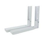 2 pcs / ensemble Support pliant rétractable pour four à micro-ondes en acier au carbone, étagère de cuisine