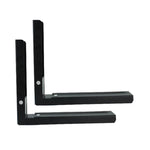 2 pcs / ensemble Support pliant rétractable pour four à micro-ondes en acier au carbone, étagère de cuisine