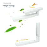 2 pcs / ensemble Support pliant rétractable pour four à micro-ondes en acier au carbone, étagère de cuisine