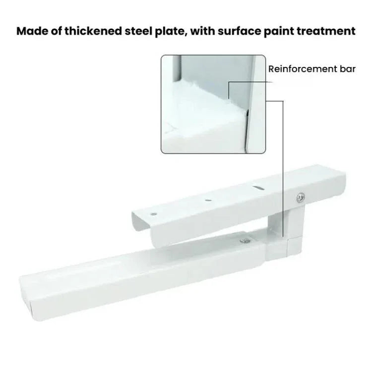 2 pcs / ensemble Support pliant rétractable pour four à micro-ondes en acier au carbone, étagère de cuisine