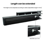 2 pcs / ensemble Support pliant rétractable pour four à micro-ondes en acier au carbone, étagère de cuisine