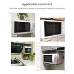 2 pcs / ensemble Support pliant rétractable pour four à micro-ondes en acier au carbone, étagère de cuisine