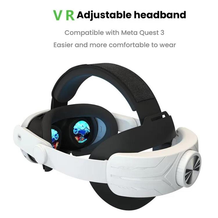 Pour Meta Quest 3 / 3S Bandeau réglable Sans Pression sur le Visage Accessoires de Sangle de Tête VR