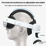 Pour Meta Quest 3 / 3S Bandeau réglable Sans Pression sur le Visage Accessoires de Sangle de Tête VR