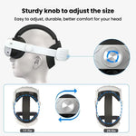 Pour Meta Quest 3 / 3S Bandeau réglable Sans Pression sur le Visage Accessoires de Sangle de Tête VR