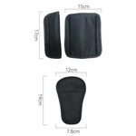 Baby Stroller Seat Belt Shoulder Guard, Black Regular, Black Nylon Patch, Black Crotch Protector, Black Regular 3pcs /Set, Black Nylon 3pcs /Set