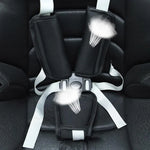 Baby Stroller Seat Belt Shoulder Guard, Black Regular, Black Nylon Patch, Black Crotch Protector, Black Regular 3pcs /Set, Black Nylon 3pcs /Set