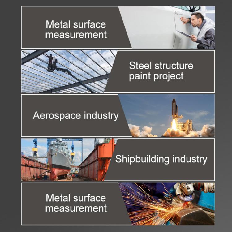 Jauge d'épaisseur de revêtement de film de peinture trois usages en fer, aluminium et zinc Mingzheng