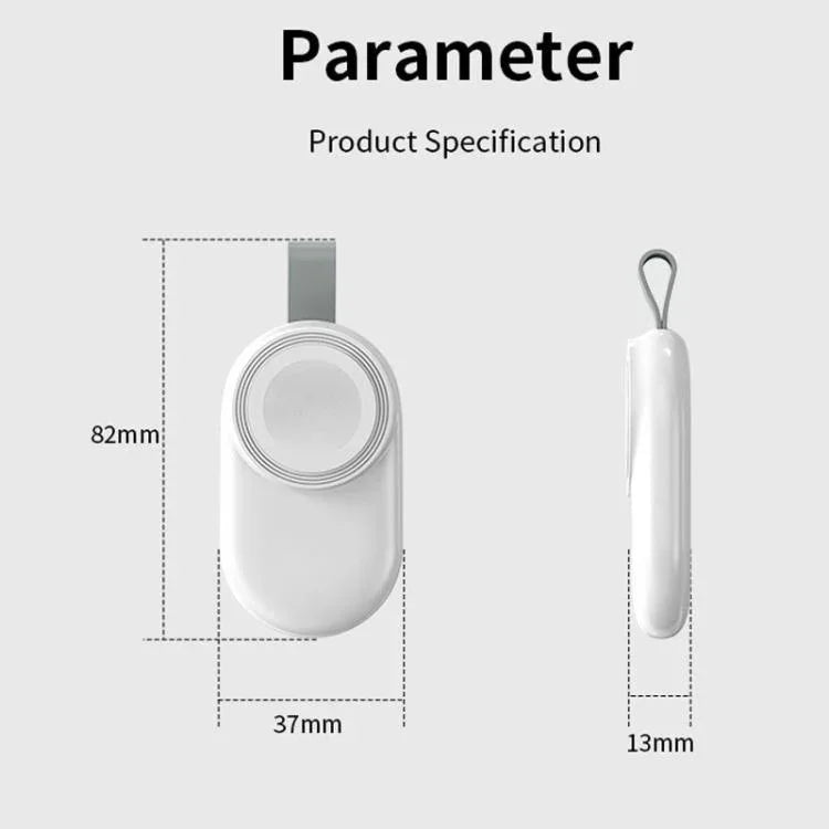 Chargeur sans fil magnétique portable USB-C pour Apple Watch 1/2/3/4/5/6/7/8/9/10/SE